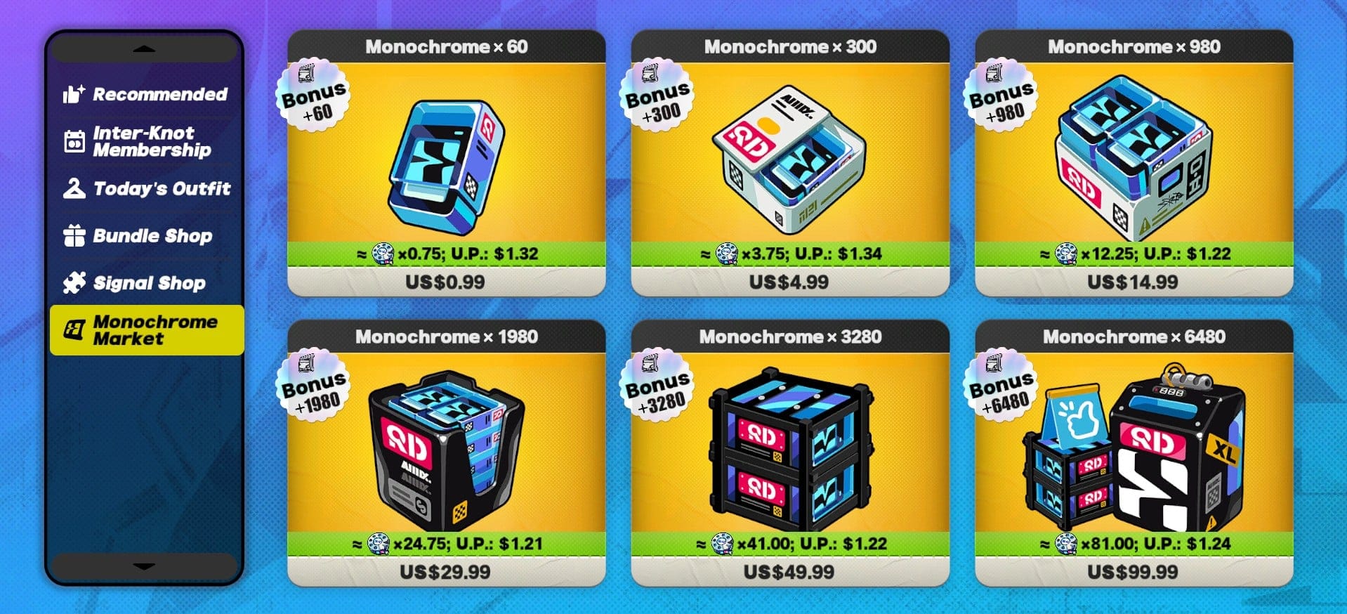 绝区零菲林市场礼包界面及首充奖励标识