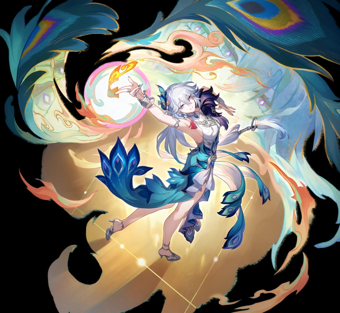 Illustration du personnage Yao Guang, soutien Physique 5 étoiles de la Voie de l'Allégresse dans Honkai Star Rail