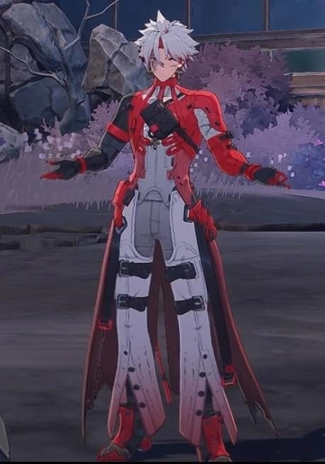 Le personnage Scar de Wuthering Waves en combat utilisant sa Libération de Résonance et son Domaine du Chaos