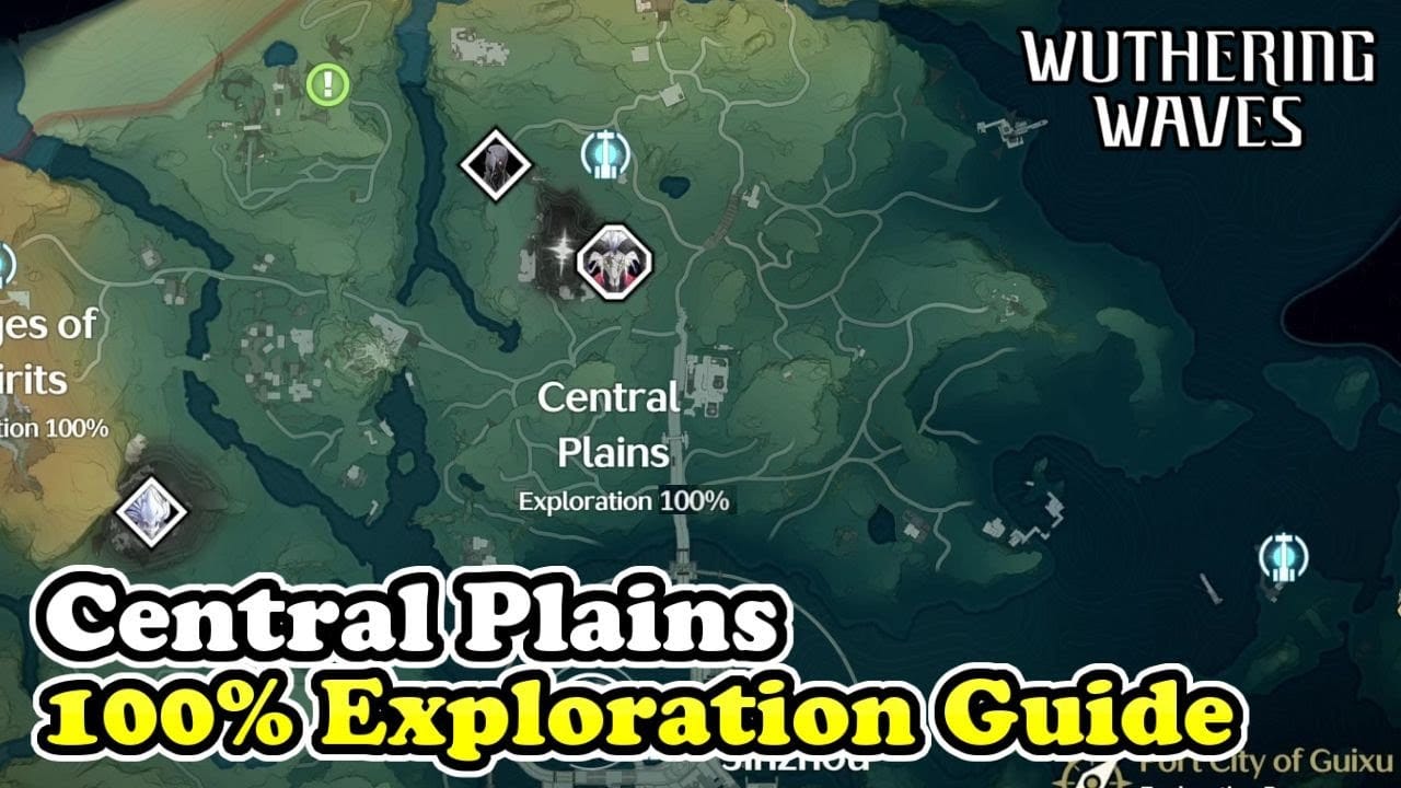Step-by-step farming route guide for Central Plains Chaserazor Cost 3 Echoes in Wuthering Waves