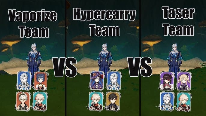 Гайд по отряду Невилетт Сян Лин Кадзуха Беннет Пар