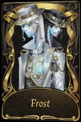 백무상과 흑무상의 모습이 담긴 제5인격 우산의 영혼 UR 스킨 '프로스트' 공식 아트워크