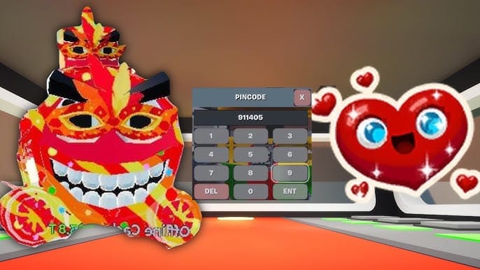 Steal a Brainrot 情人節區域的地圖，標註了 Cupid's Machine 和熱點位置