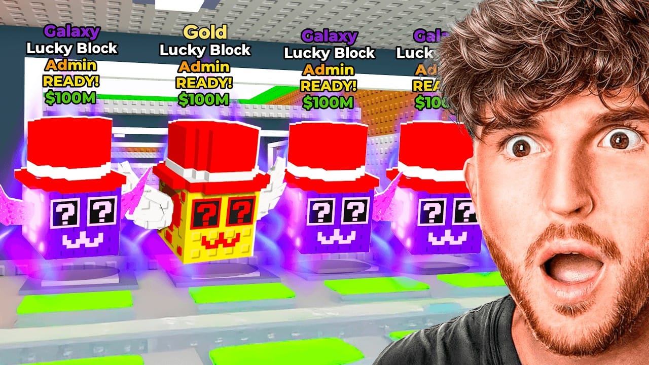 Скриншот руководства по управлению открытием Лаки-блоков в Steal a Brainrot для ПК и мобильных устройств