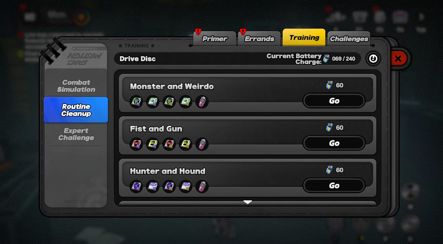 Panduan keutamaan kandungan Zenless Zone Zero dengan kadar penggunaan Bateri