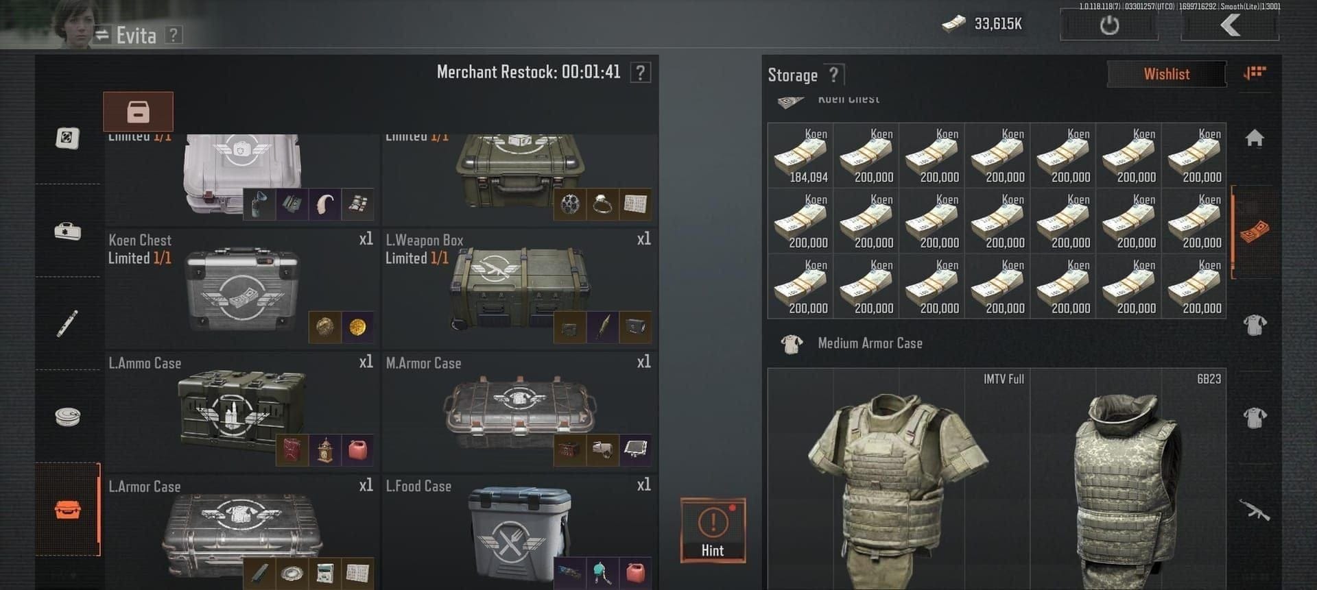 Carta perbandingan ROI Kad Kunci Armory Biru vs Merah Arena Breakout Bonds menunjukkan kos, pulangan dan keuntungan