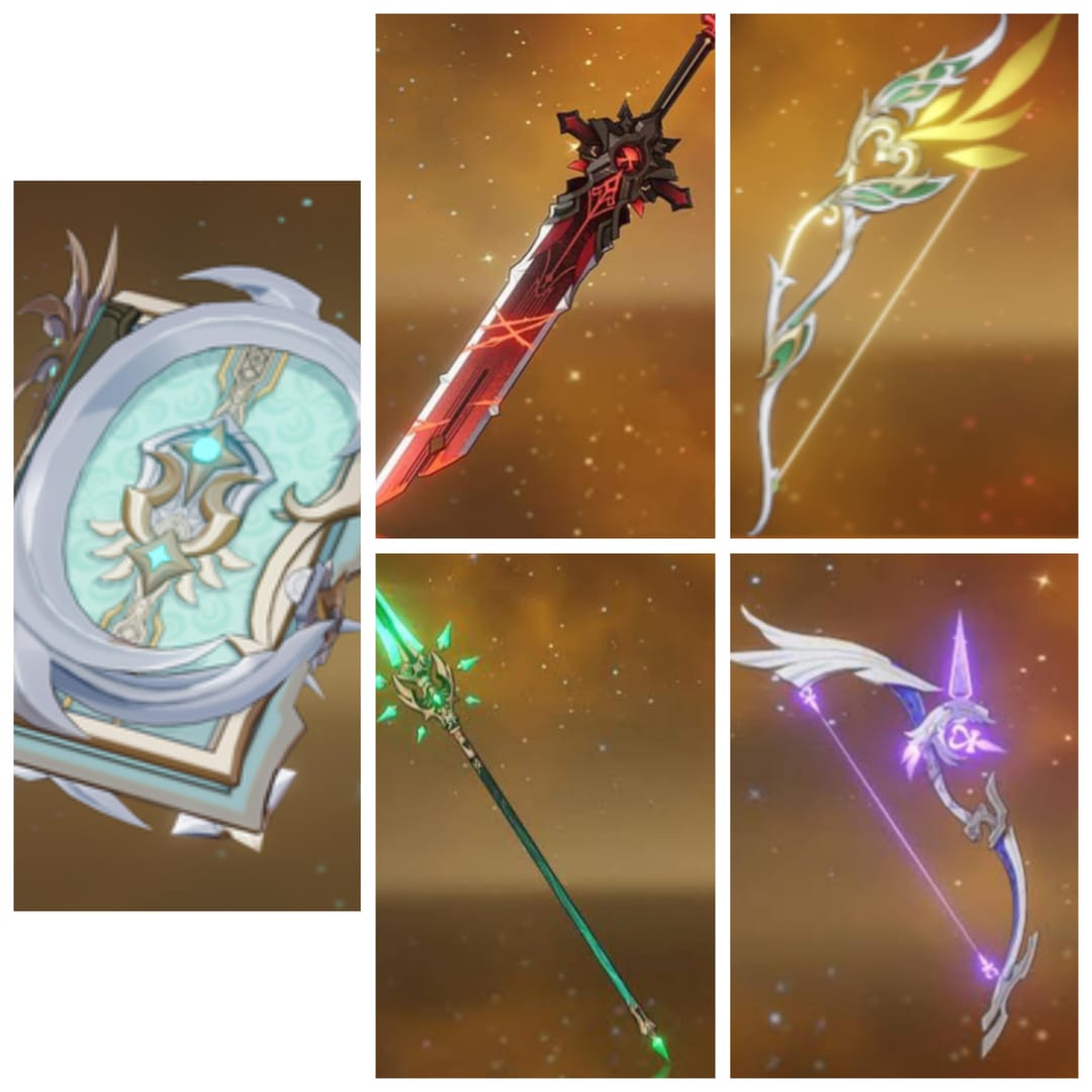 जेनशिन इम्पैक्ट एपिटोम इनवोकेशन विशेष और स्टैंडर्ड बैनर 5-स्टार हथियारों की तुलना