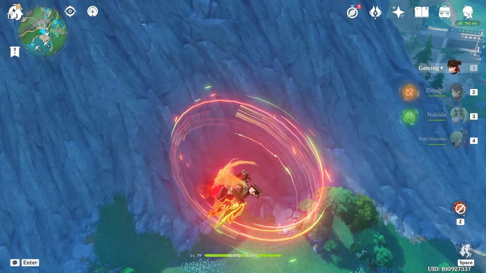 स्पाइरल एबिस फ्लोर 12 में गेमिंग का प्लंज अटैक