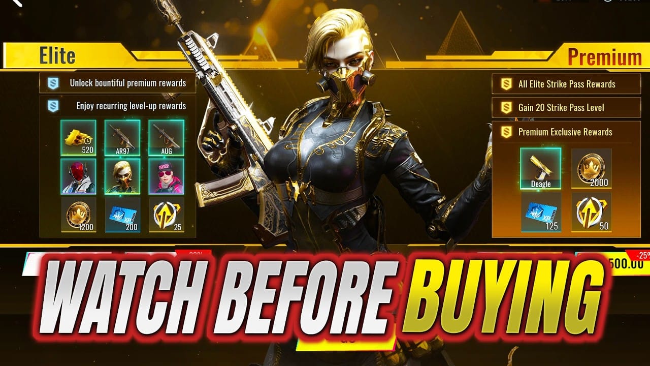 Grafik ROI Blood Strike Premium Strike Pass: nilai vs biaya