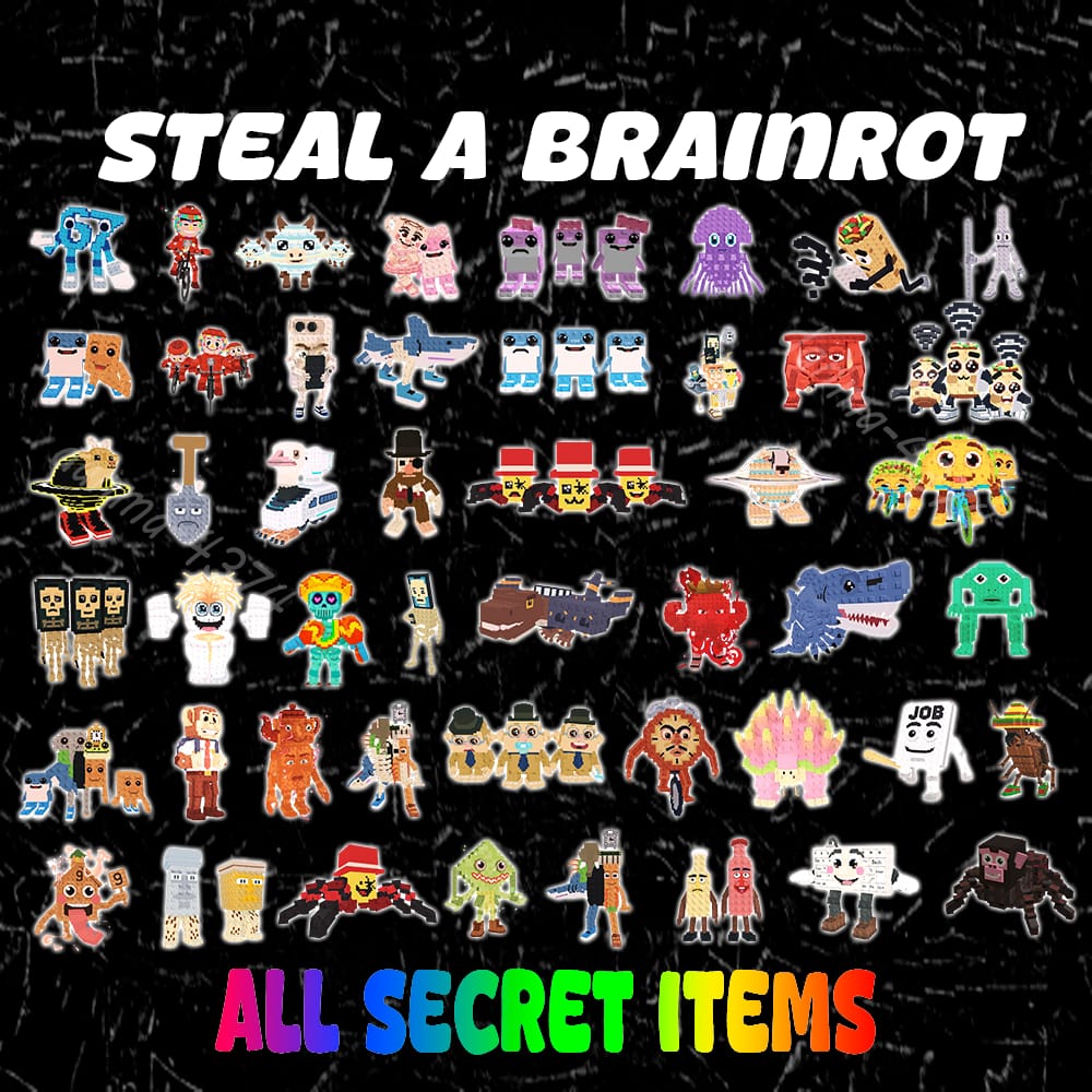 Koleksi item Brainrot S-tier bernilai tinggi dalam Steal a Brainrot.