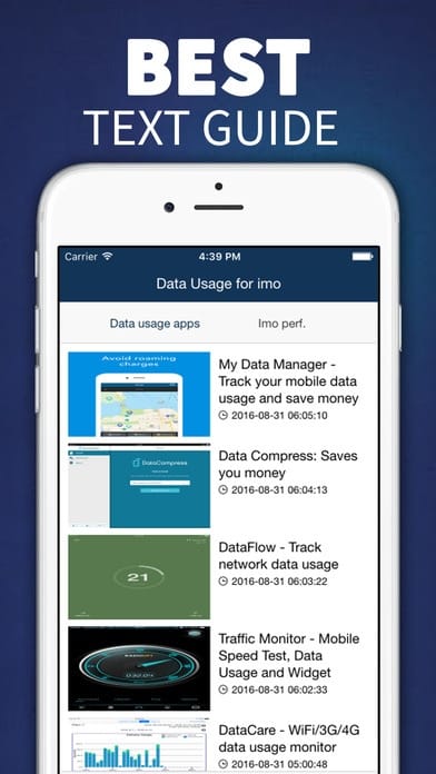 SDビデオモードとHDビデオモードのIMOデータ消費量の比較