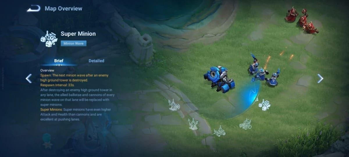 توضيح لكيفية التلاعب باستهداف المينيونز بالقرب من البرج في Honor of Kings.