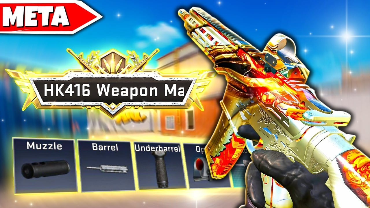 Blood Strike HK416 zero-recoil loadout gunsmith setup