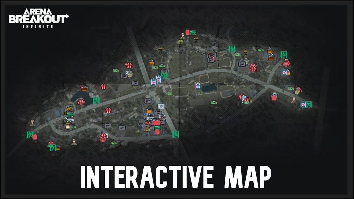 Peta Valley Arena Breakout menunjukkan lokasi rampasan Beach Villa