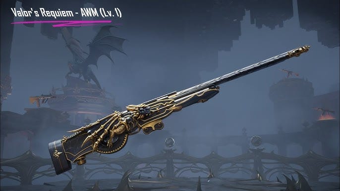 PUBG Mobile Valor's Requiem AWM स्नाइपर स्किन, Protocol 0 X-Suit से