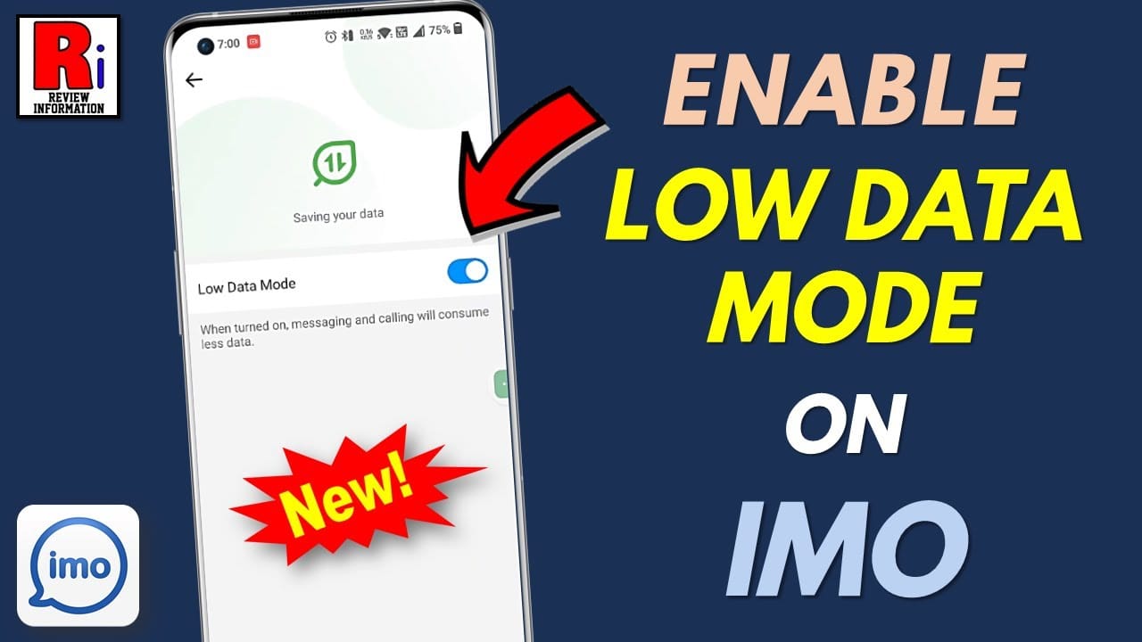 Интерфейс приложения IMO, показывающий режим экономии трафика в меню настроек для оптимизации VoIP в 3G