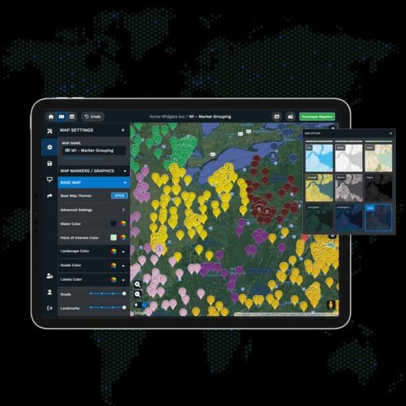 Mango Live 방송인 계정 지역 구성 인터페이스 스크린샷