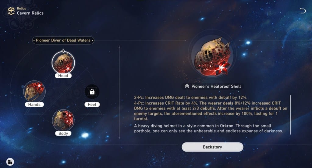 Reliquias de Serval en Honkai Star Rail: sets Pionero en aguas profundas y Firmamento de Glamoth