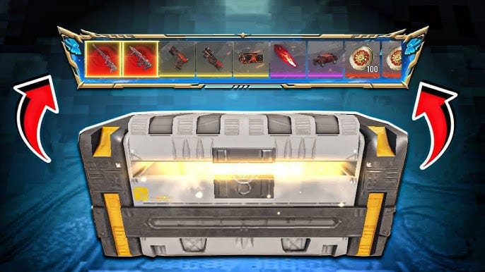 واجهة مخزن الذهب (Gold Stash Gacha) توضح نظام الشفقة للأشكال