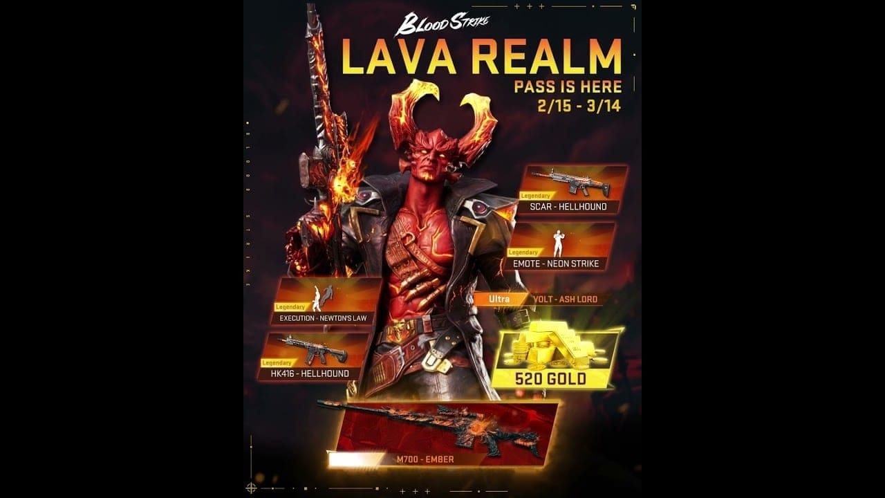 Animasi Penamat Blood Strike Newton's Law daripada Tahap 35 Lava Realm Strike Pass