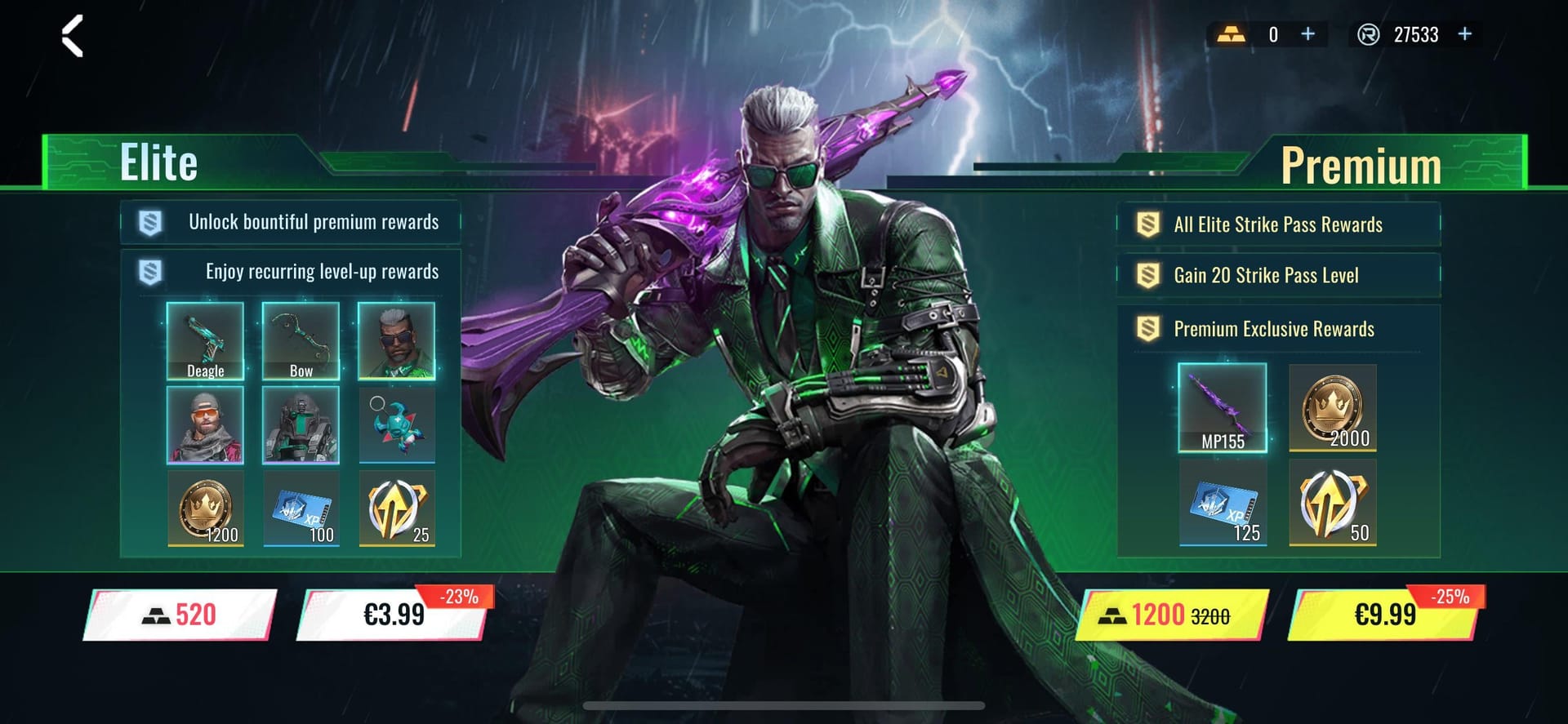 《Blood Strike》金击通行证等级奖励指南，包含皮肤和金币