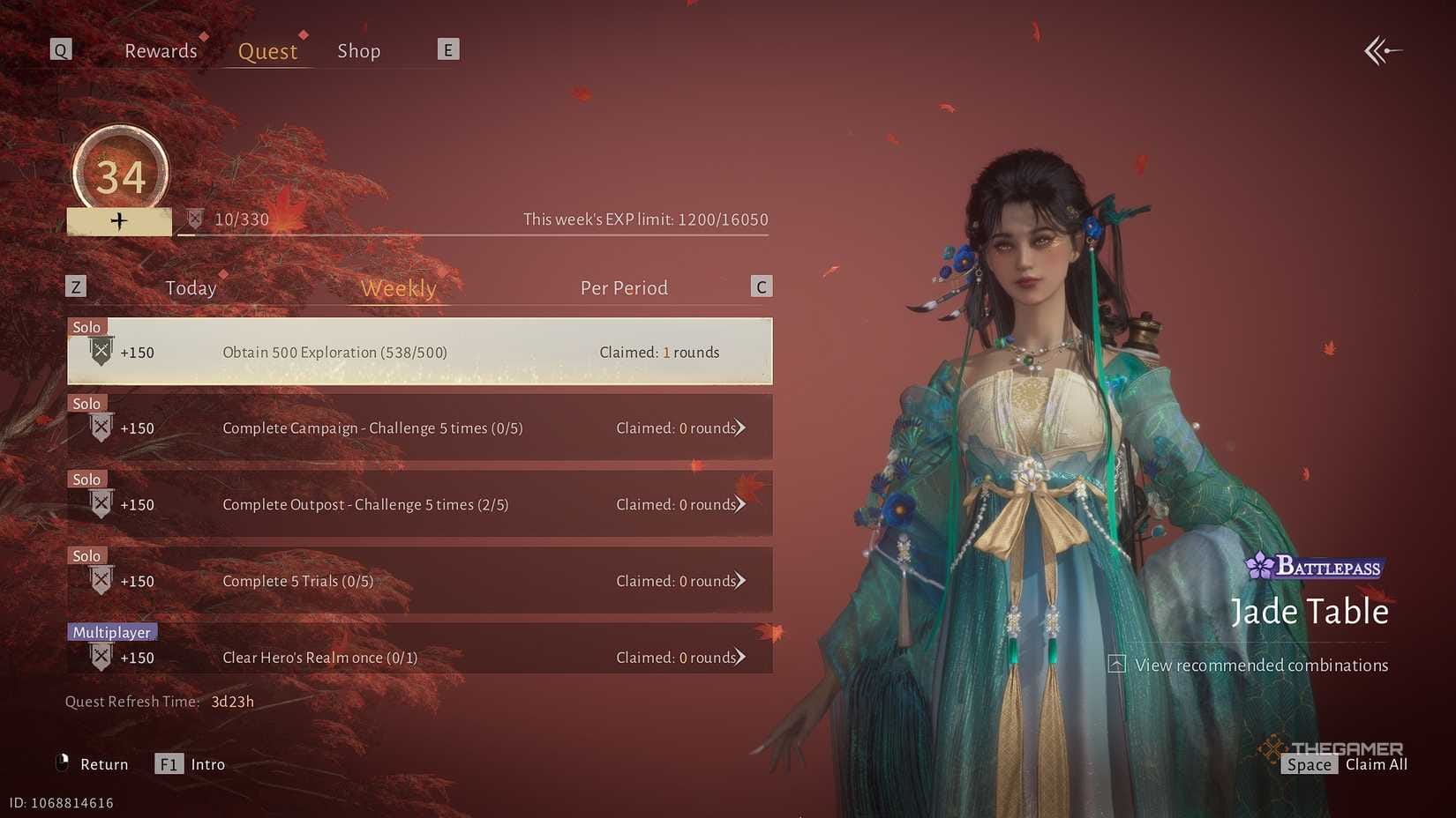 Perbandingan laluan Percuma lwn Premium Battle Pass Musim Bunga Where Winds Meet