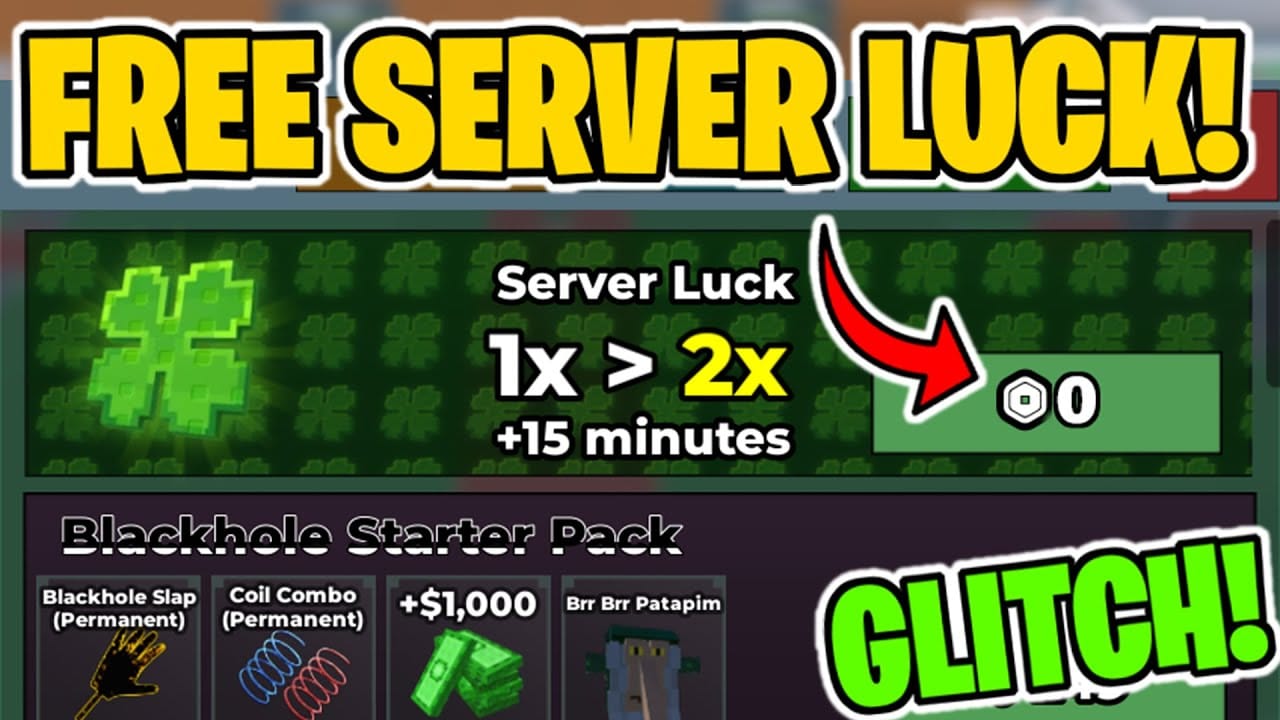 《Steal a Brainrot》服务器幸运值界面及 Robux 购买选项