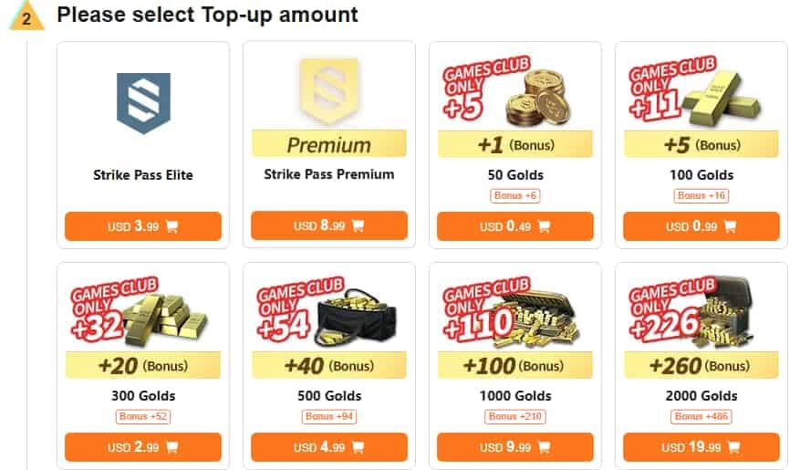 Blood Strike 第 11 赛季金币充值礼包及奖励对比