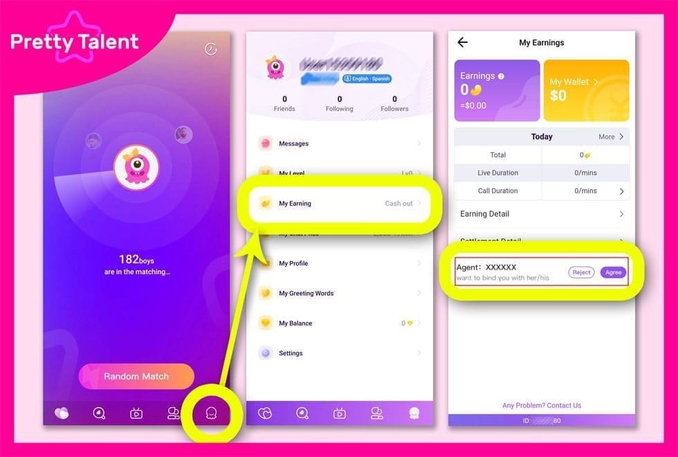 Chamet Diamonds Pro Matchmaker country filter setup guide screenshots