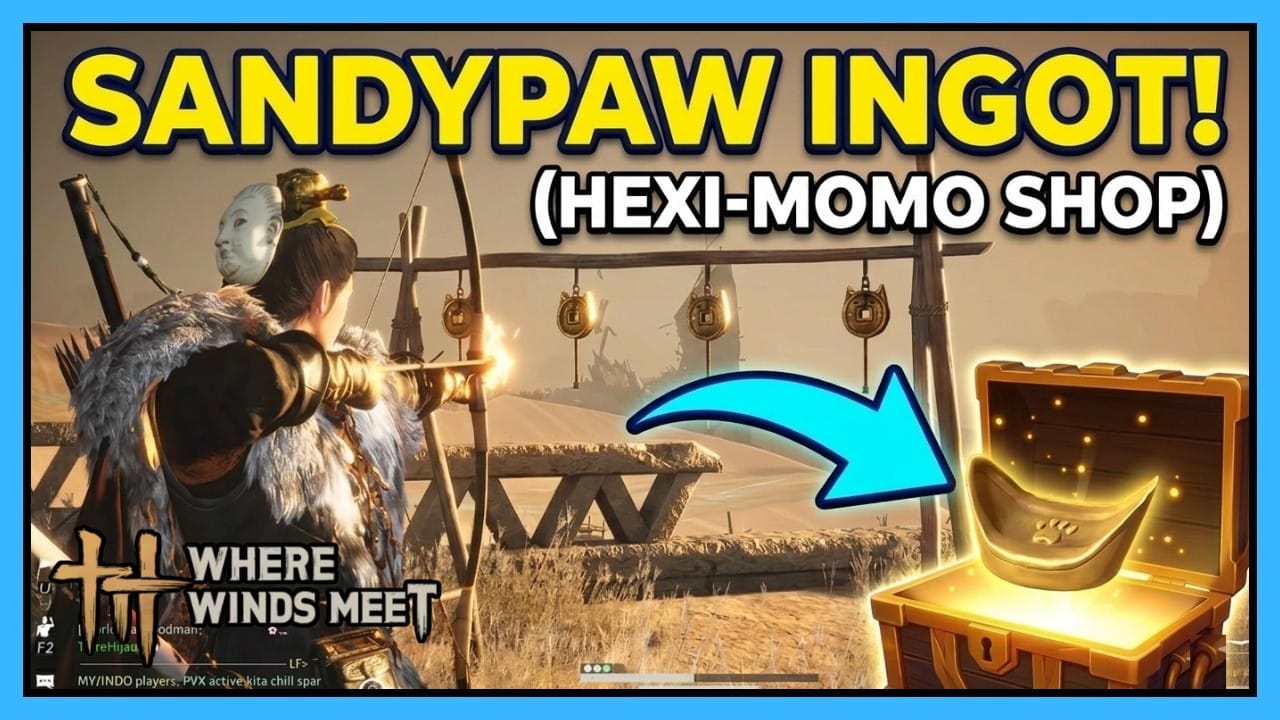 Interfaz de la tienda del juego de Where Winds Meet para comprar Lingotes de Oro