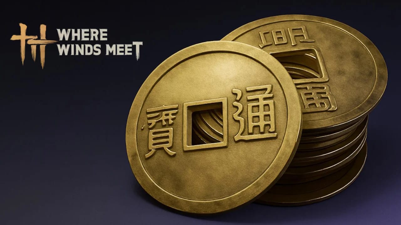 Comparación de Lingotes de Oro, Taeles de Plata y Monedas de Jade en Where Winds Meet