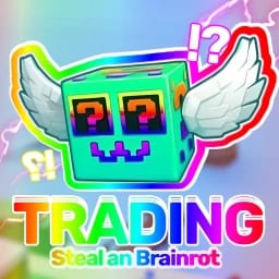 Antarmuka Trading Hub Steal a Brainrot yang menunjukkan filter lanjutan untuk tingkat kelangkaan, rentang jumlah keberadaan, dan pengurutan daftar terbaru