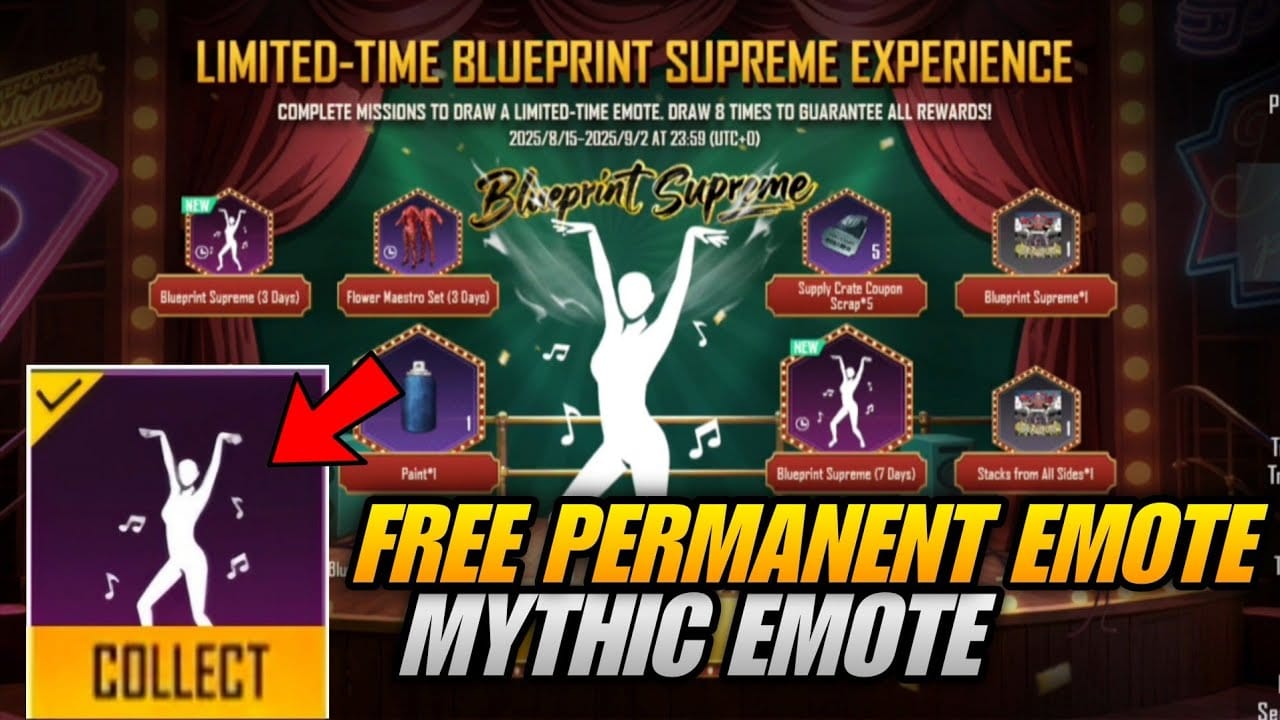 PUBG Mobile होम सिस्टम मिथिक स्ट्रक्चरल ब्लूप्रिंट मेंशन में