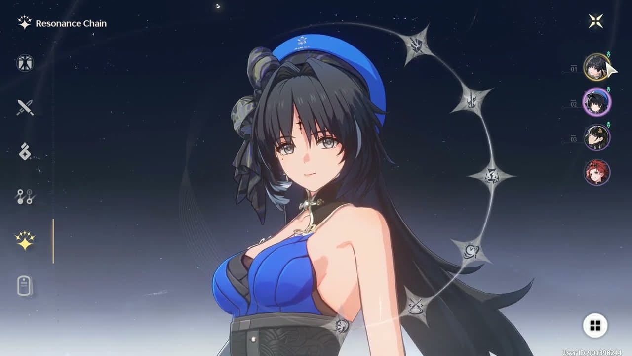 명조 5성 공명자 공명 체인 S1-S6 노드 다이어그램