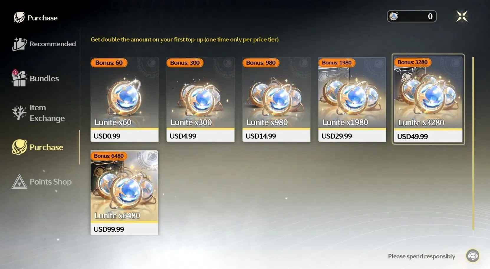 Guide to Wuthering Waves top-up menu and UID selection