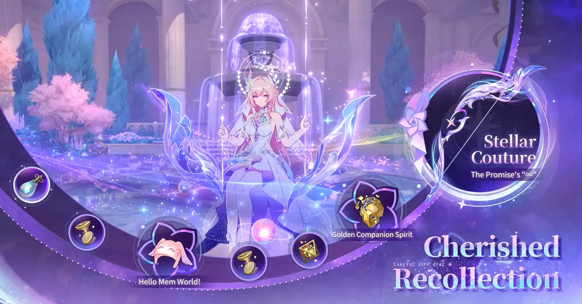 Tangkapan layar tangga hadiah acara Honkai Star Rail Cherished Recollection