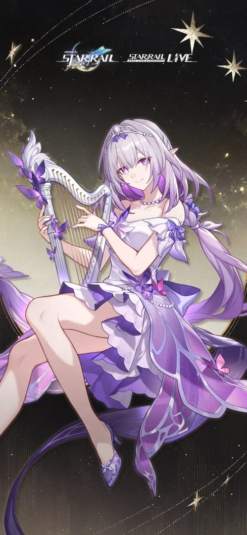 Castorice in Gossamer Flutter skin from Honkai Star Rail