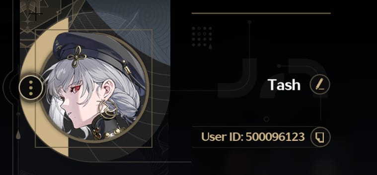 Antarmuka profil pemain Wuthering Waves yang menampilkan UID 9 digit untuk top-up yang aman