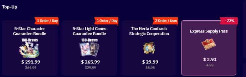 Perbandingan ROI antara Express Supply Pass Honkai Star Rail dan top-up Oneiric Shard langsung