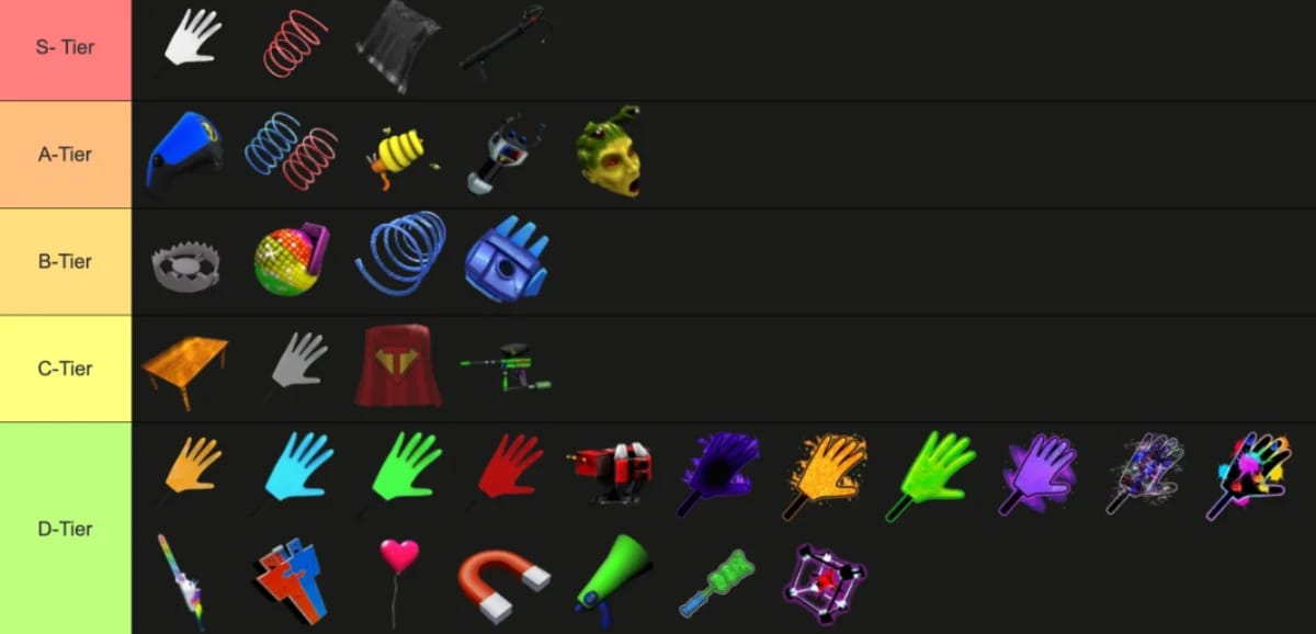 Сравнительная таблица стоимости и дохода оружия из майского патча Steal a Brainrot, включая Skibidi Toilet и Tirilikalika Bros