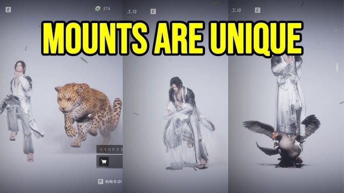 Where Winds Meet 에픽 무협 탈것 '활기찬 준마' 게임 내 장비 화면