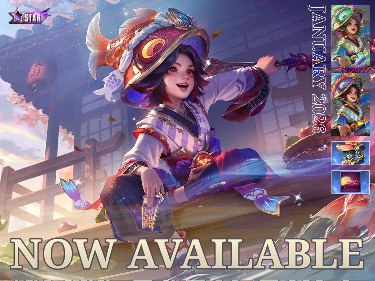 مظهر ماجي Rippling Koi من ستارلايت MLBB لشهر مايو 2026 مع التأثيرات