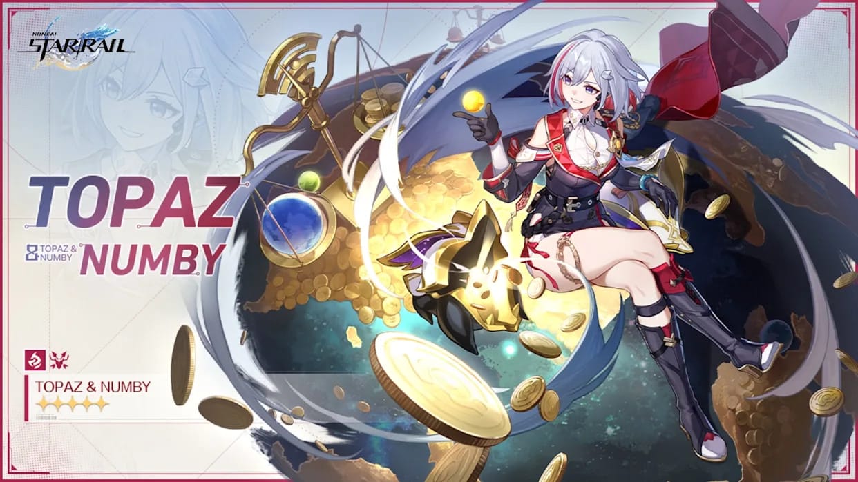 Topaz and Numby character artwork from Honkai Star Rail FUA meta
