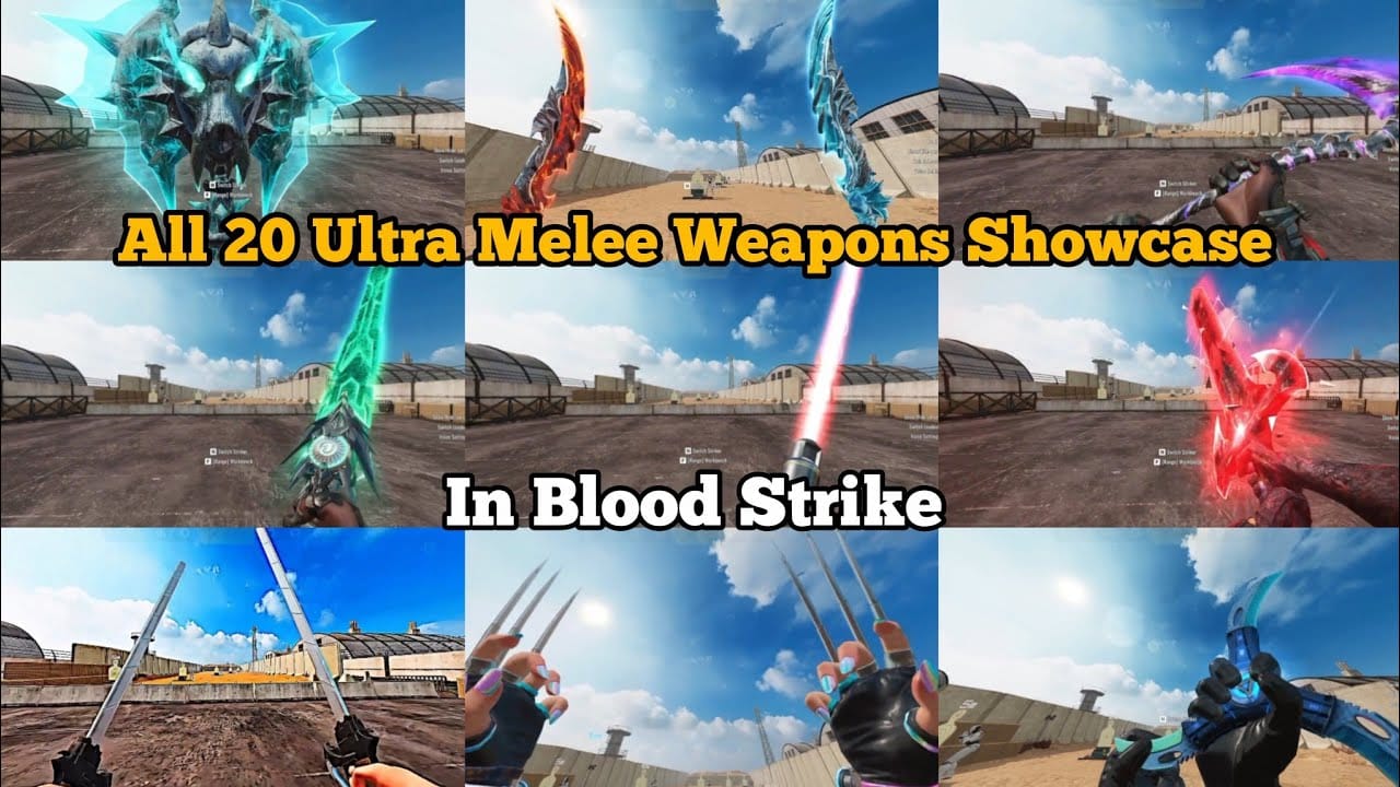 Perbandingan senjata jarak dekat Mythic Katana lwn Legendary Blood Strike