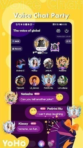 YoHoグループボイスチャットの大量コインチャージパッケージと月間無料獲得分の比較チャート