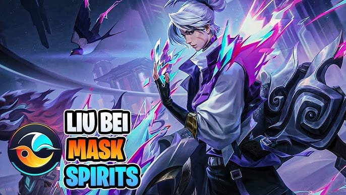 Skin epik Mask Spirits Liu Bei Honor of Kings daripada kedai Festival Rakan 5 Mei