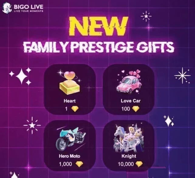Bigo Live 爱情马车礼物，用于高 PK 积分倍数