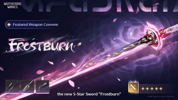 Игровое изображение сигнатурного крио-двуручника Frostburn из Wuthering Waves