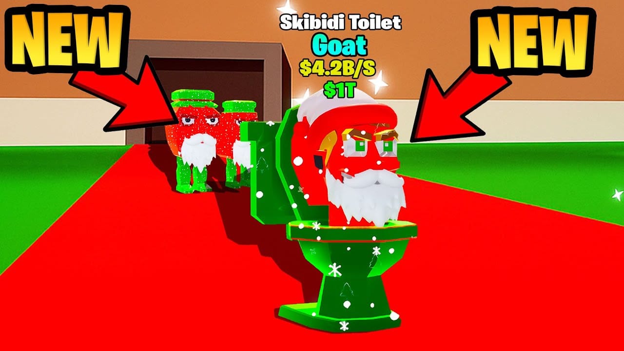 Steal a Brainrot map showing Update 31 Skibidi Toilet spawn areas