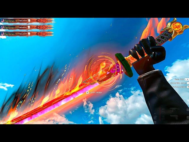 Skin de arma cuerpo a cuerpo Katana Venom Mítica de la Temporada 15 de Blood Strike